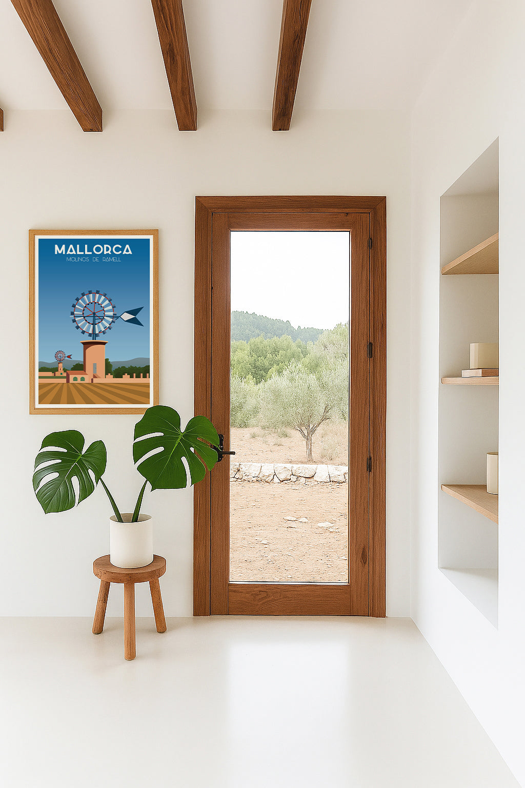 Poster Molinos de Ramell, Mallorca