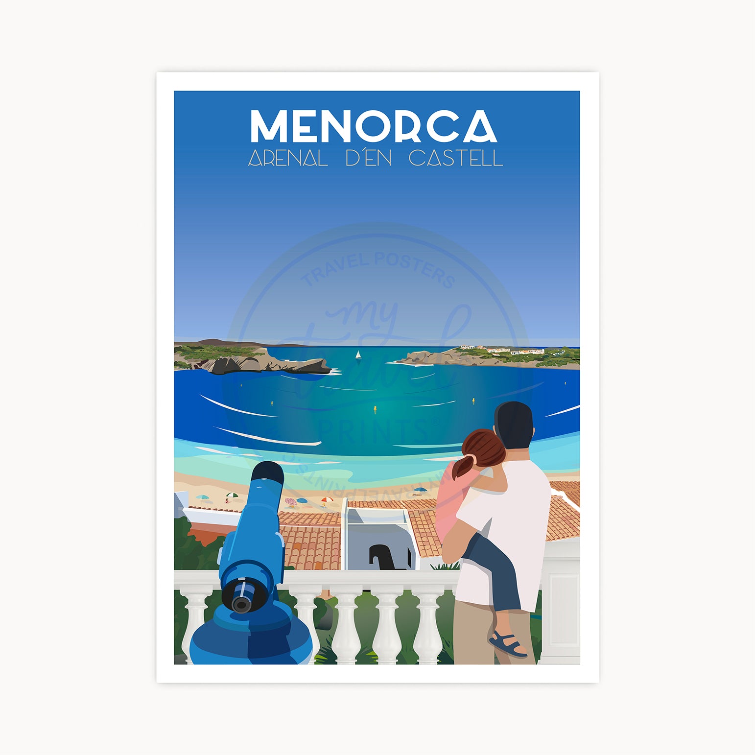 Póster Arenal d´en Castell, Menorca