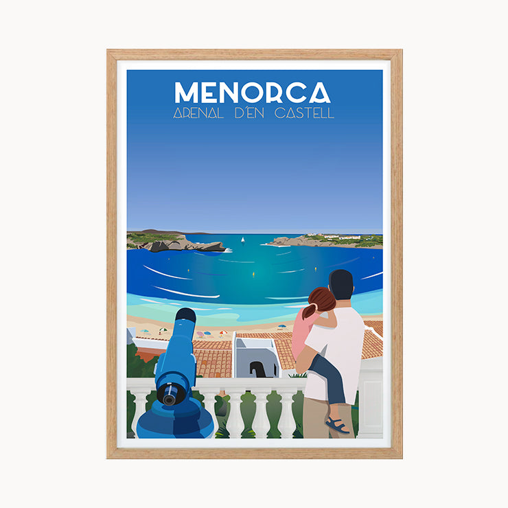 Póster Arenal d´en Castell, Menorca