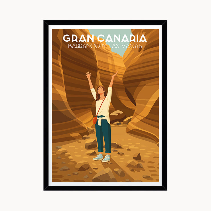 Poster Barranco de Vacas, Gran Canaria