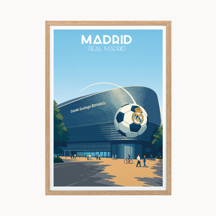 Real Madrid Stadium Poster, Madrid