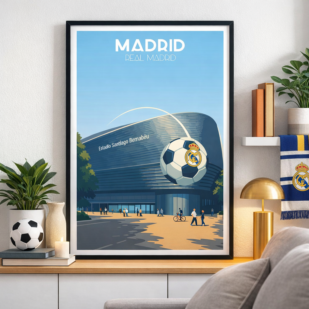 Real Madrid Stadium Poster, Madrid