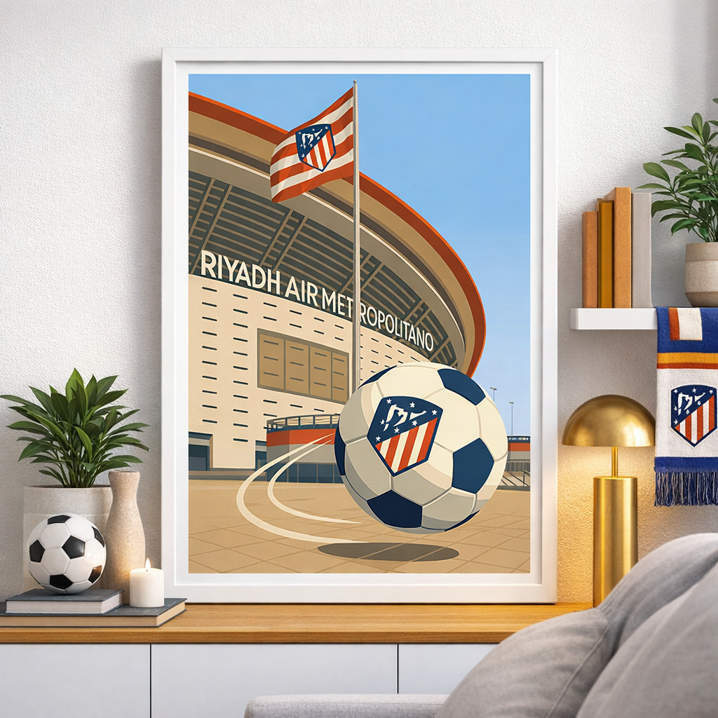 Atlético de Madrid Stadium Poster, Madrid