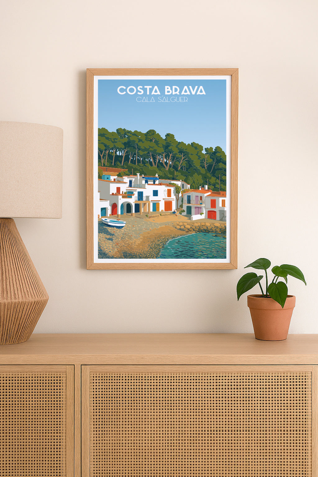 Poster Cala S´Alguer, Costa Brava