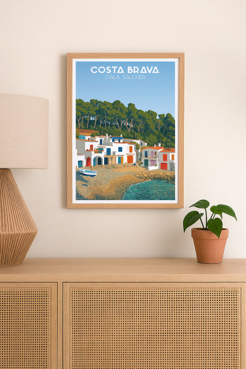 Poster Cala S´Alguer, Costa Brava