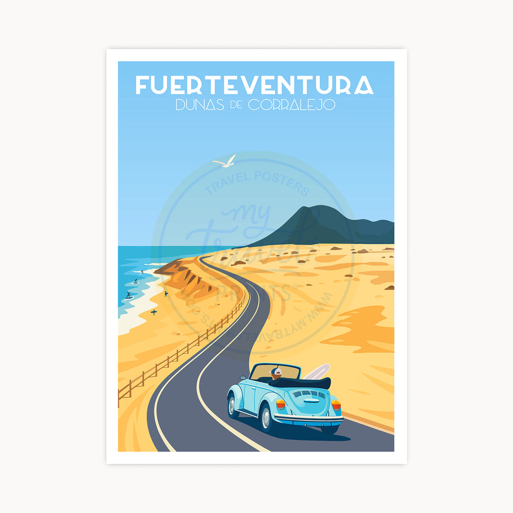 Poster Dunas de Corralejo, Fuerteventura