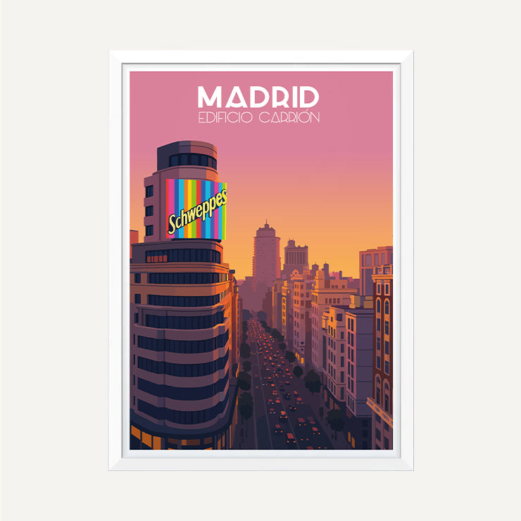 Carrión Building Poster, Madrid