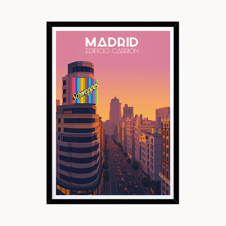 Carrión Building Poster, Madrid
