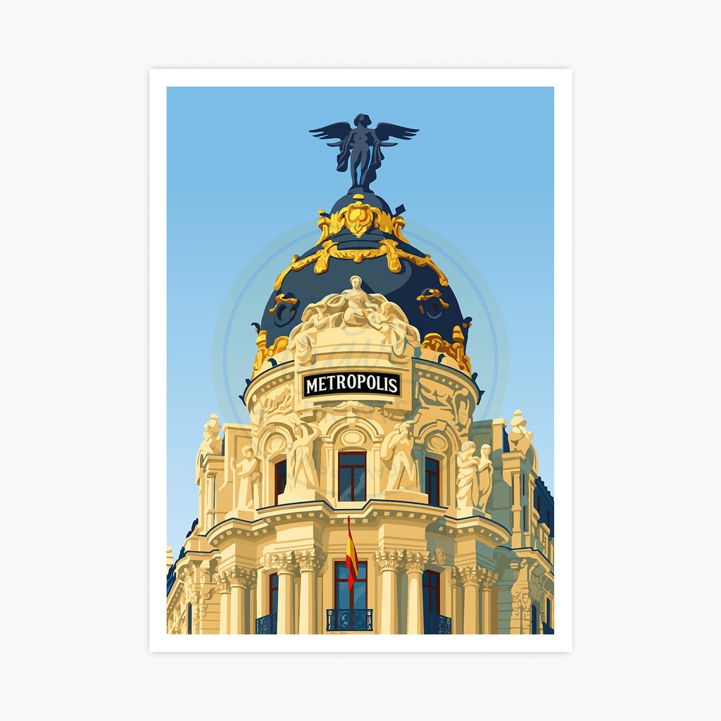 Poster Edificio Metropolis, Madrid
