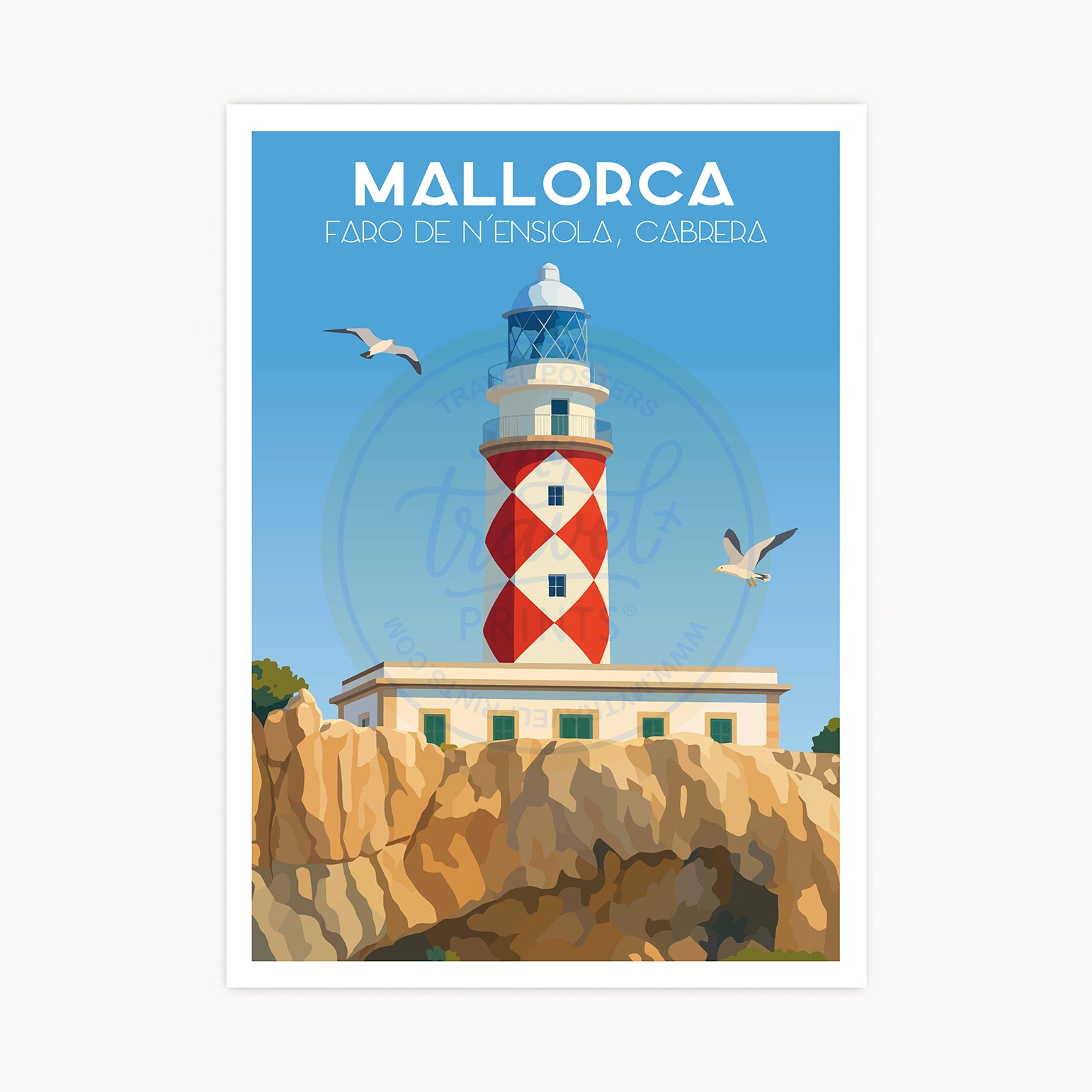 Cabrera Lighthouse Poster, Mallorca
