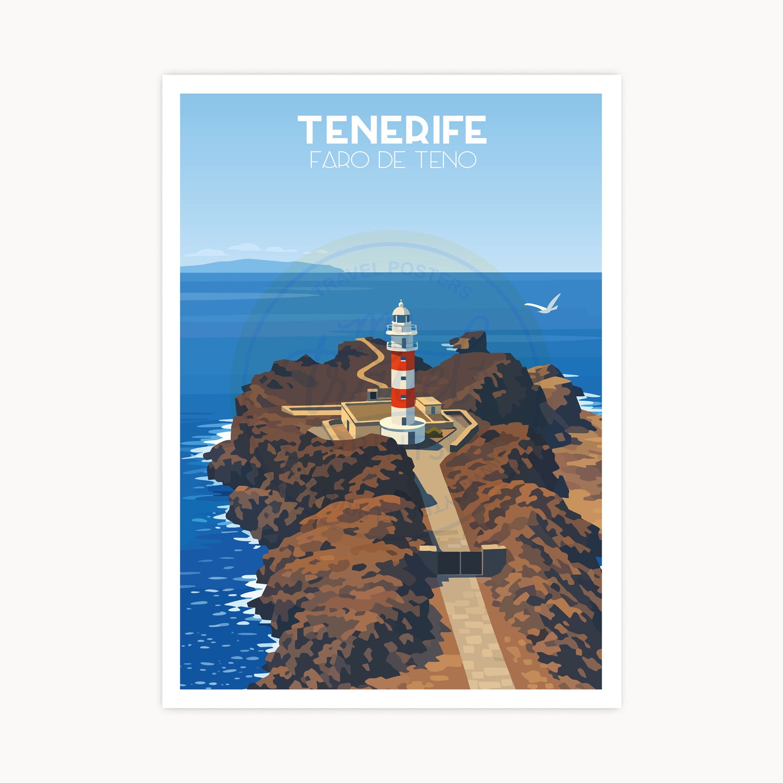 Punta de Teno Lighthouse Poster, Tenerife