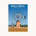 Poster Molinos de Ramell, Mallorca