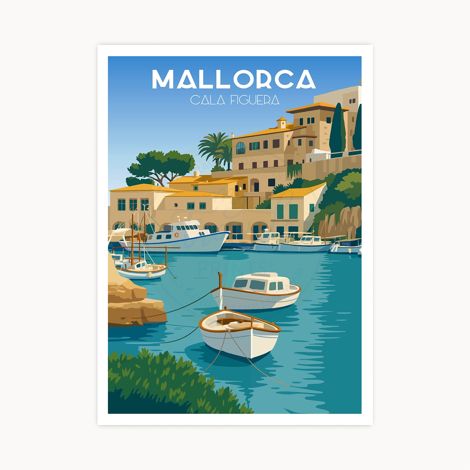 Poster Cala Figuera, Mallorca