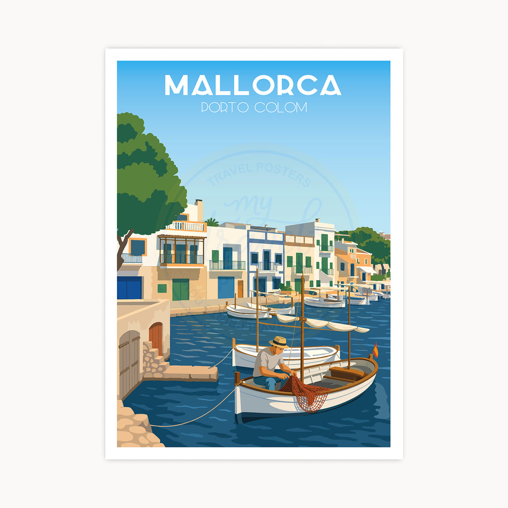 Poster Porto Colom, Mallorca