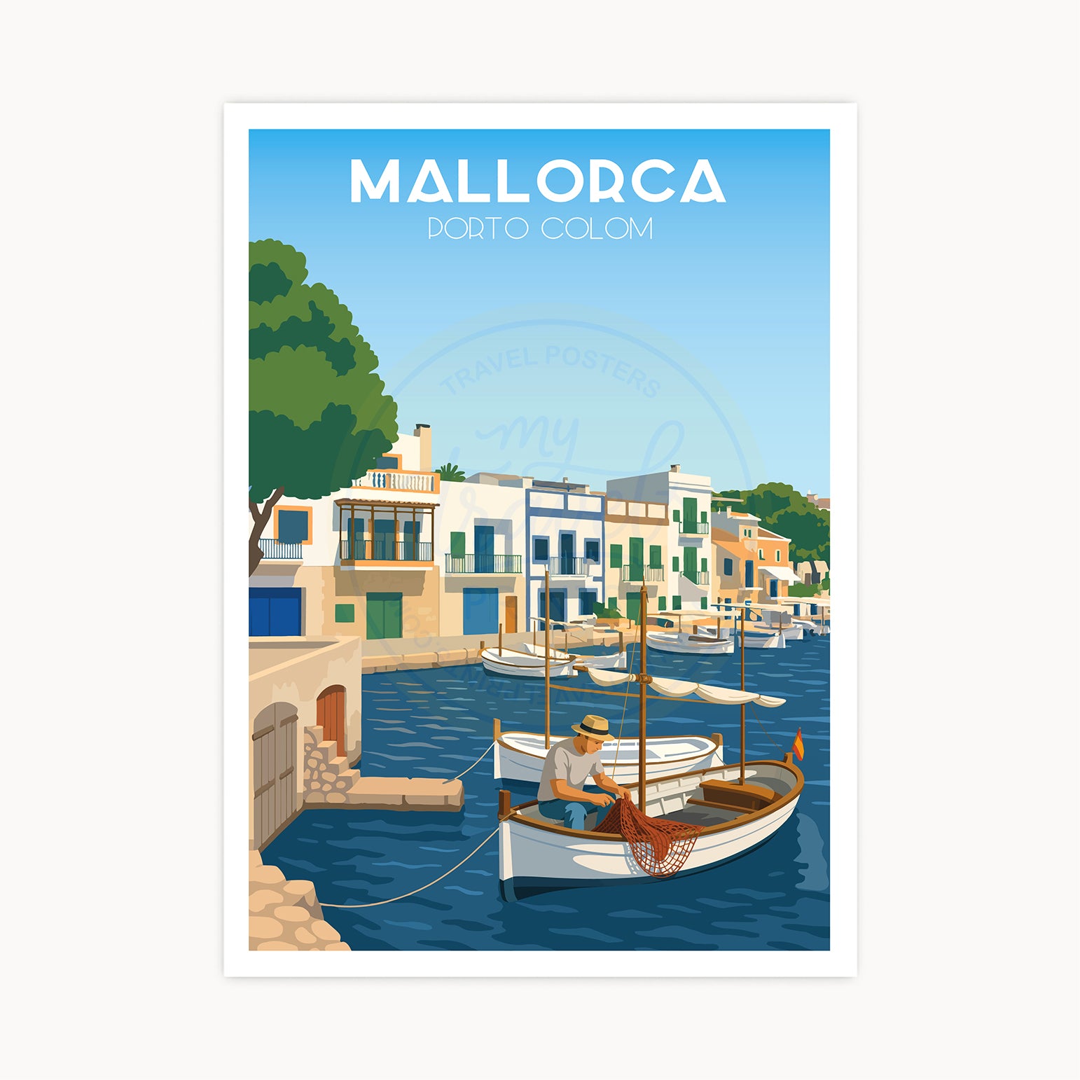 Poster Porto Colom, Mallorca