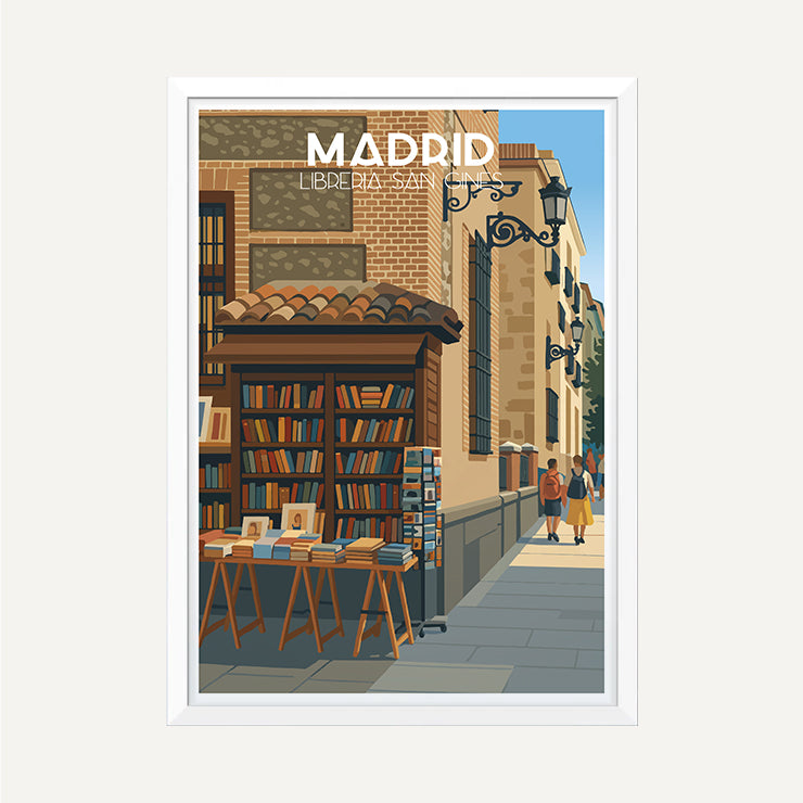 San Ginés Bookshop Poster, Madrid