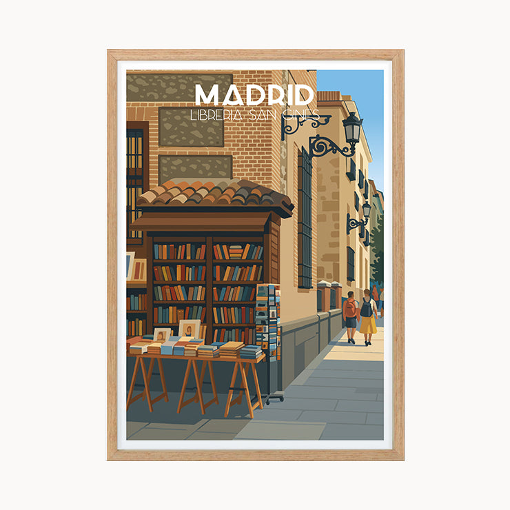 San Ginés Bookshop Poster, Madrid