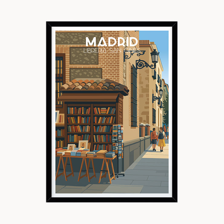 San Ginés Bookshop Poster, Madrid
