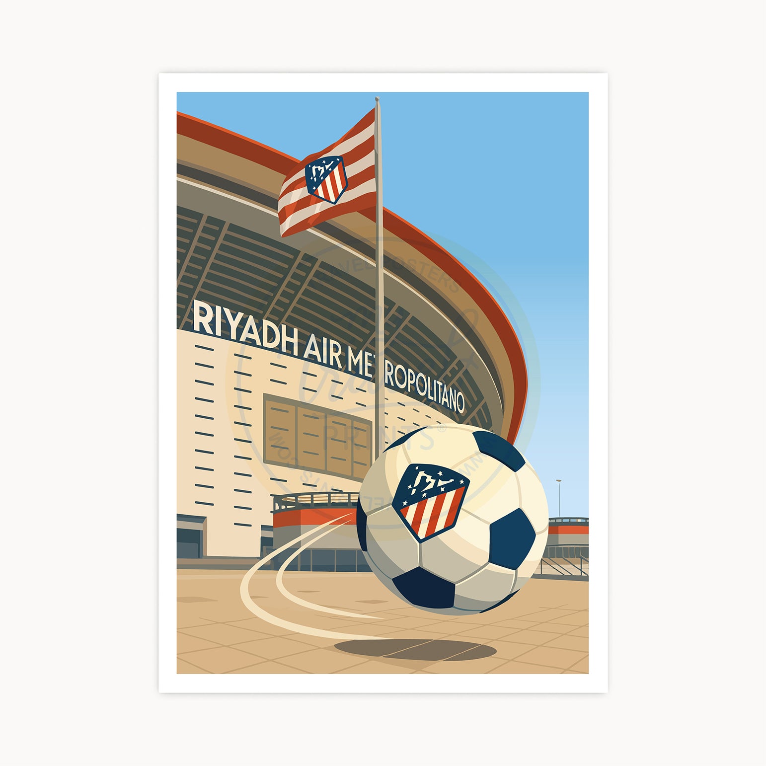 Atlético de Madrid Stadium Poster, Madrid