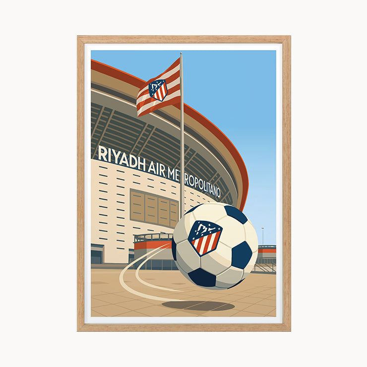 Atlético de Madrid Stadium Poster, Madrid