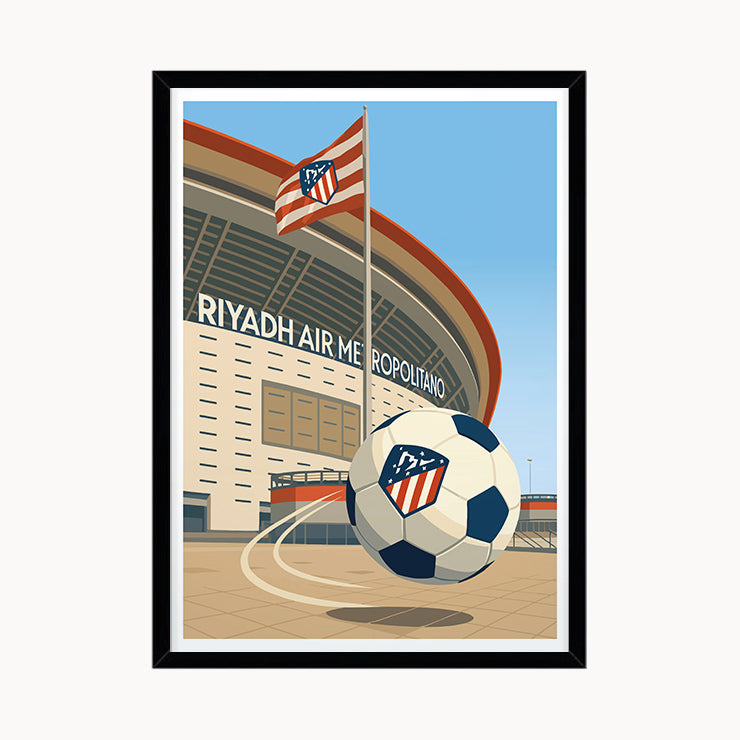 Atlético de Madrid Stadium Poster, Madrid