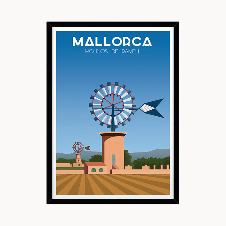 Mills of Ramell Poster, Mallorca