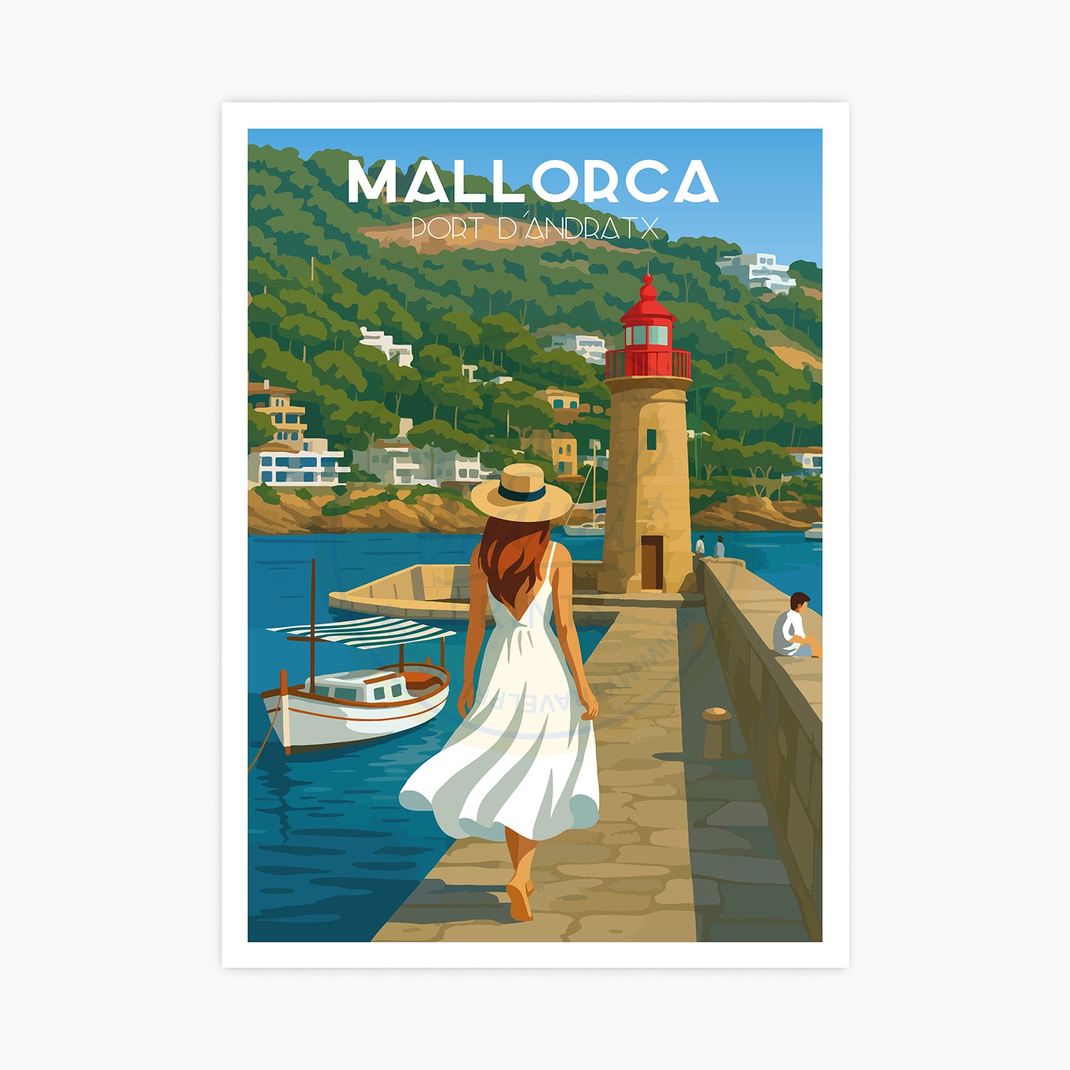 Port d´Andrtax Poster, Mallorca