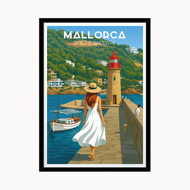 Port d´Andrtax Poster, Mallorca