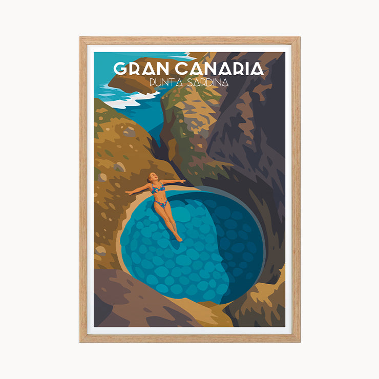 Punta Sardina Poster, Gran Canaria
