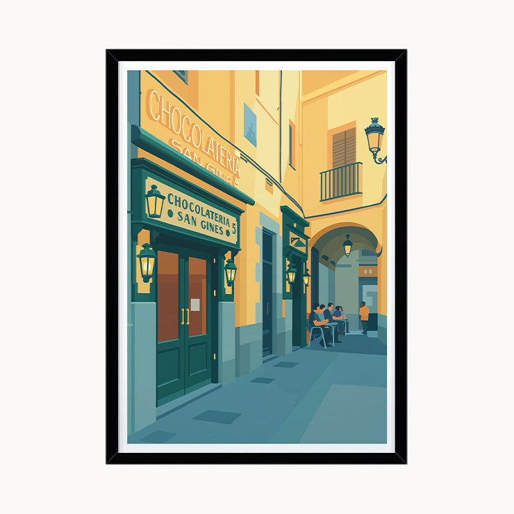 Poster for Chocolatería San Ginés, Madrid